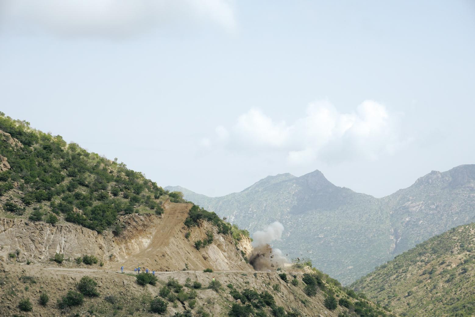 Successful Test Explosion of Eritrean Highway Project